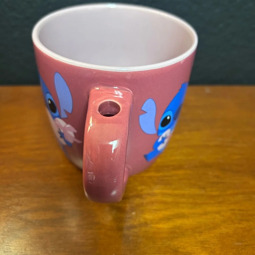 Disney Stitch Pink Heart Mug with Heart NWT